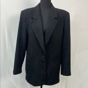 Rafaella vintage Black Women's Blazer, wool/cashmere blend, size 10